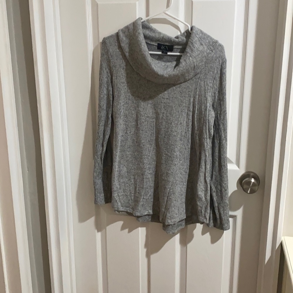 Turtleneck sweater gray tunic size large